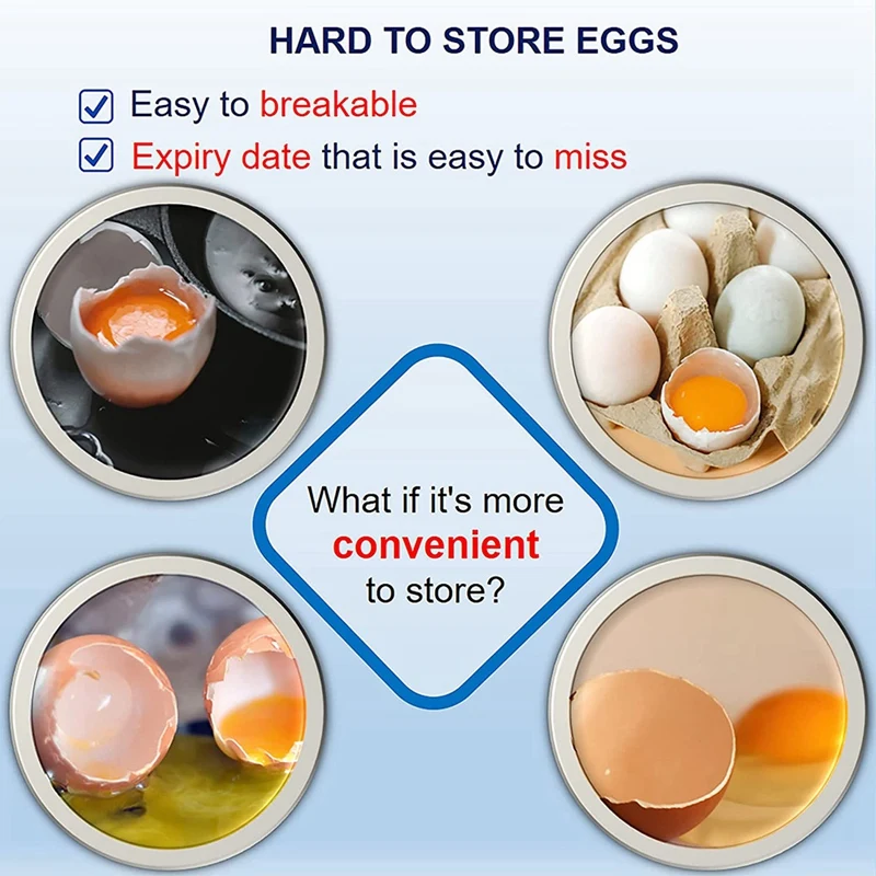 Egg Storage Box Egg Holder Storage Box Drawer For Refrigerator Automatic Rolling With Date Reminder