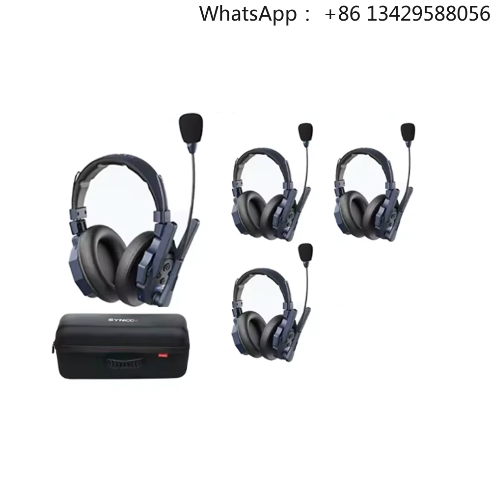 SYNCO Xtalk Master 2D XM4 2.4G Wireless Dual Ear Microphone Headset Intercom Noise Cancelling 500m Range for Movie Live Studio