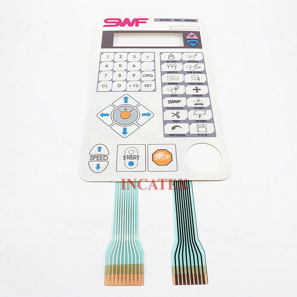 SWF Sunstar Embroidery Machine Spare Parts Genuine Control Panel Keyboard Keypad Membrane For SWF Single Head Embroidery Machine