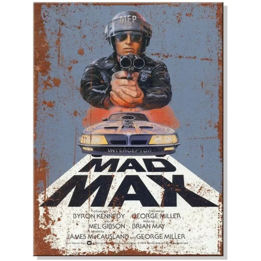 Mad Max Movie Film Retro Metal Tin Sign Plaque Poster Plate Wall Decor Art Shabby Chic Gift Wall Picture Home Decorative