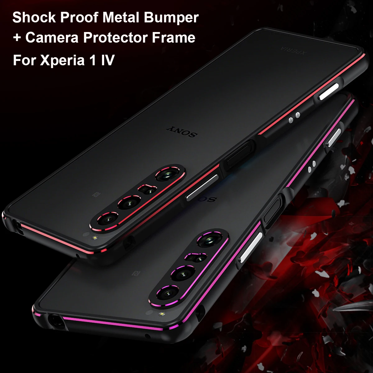 Aluminum Bumper Case For Sony Xperia 1 IV 5 iii 10 V Metal Camera Protector Frame Phone Cover For Xperia 1 iii Shockproof Case