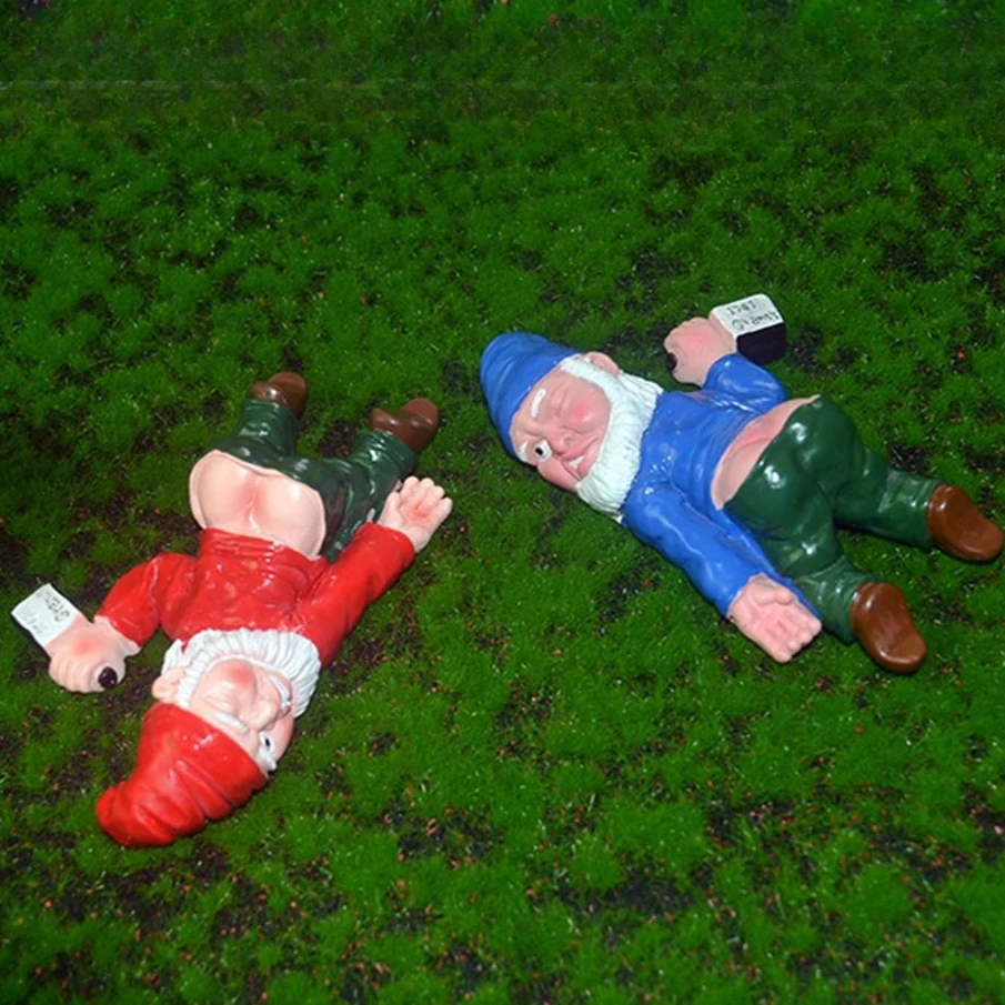 

NEW Outdoor Drunken Garden Accessories Gardening Resin Craft Products Courtyard Lawn Flower Pot Landscape Decoration Statue