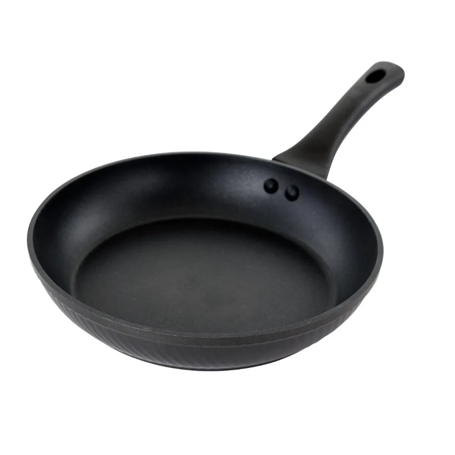 Kono 9.5 Inch Aluminum Nonstick Frying Pan in Black with Bakelite Handles