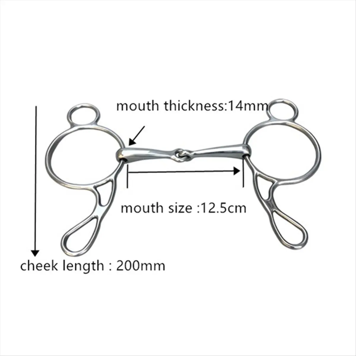 ABJX Horse Bit Ring Snaffle Bit Horse Mouth Bit for Equestrian Training Equipment DROP SHIPPING