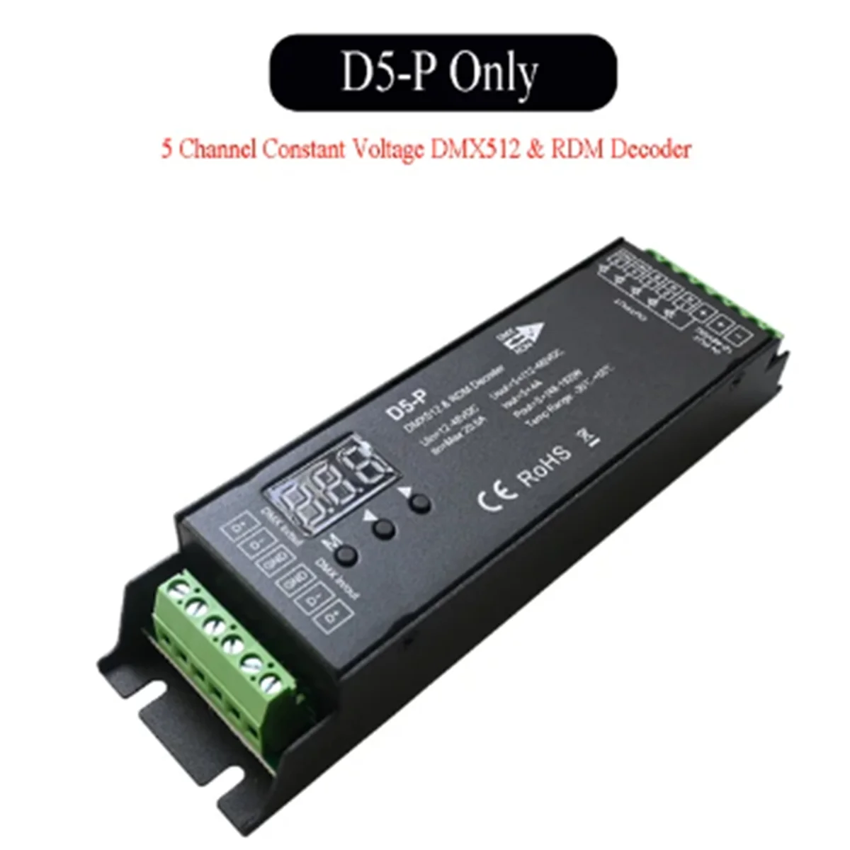 

X61A_DMX декодер с цифровым дисплеем RDM Драйвер диммера DMX512