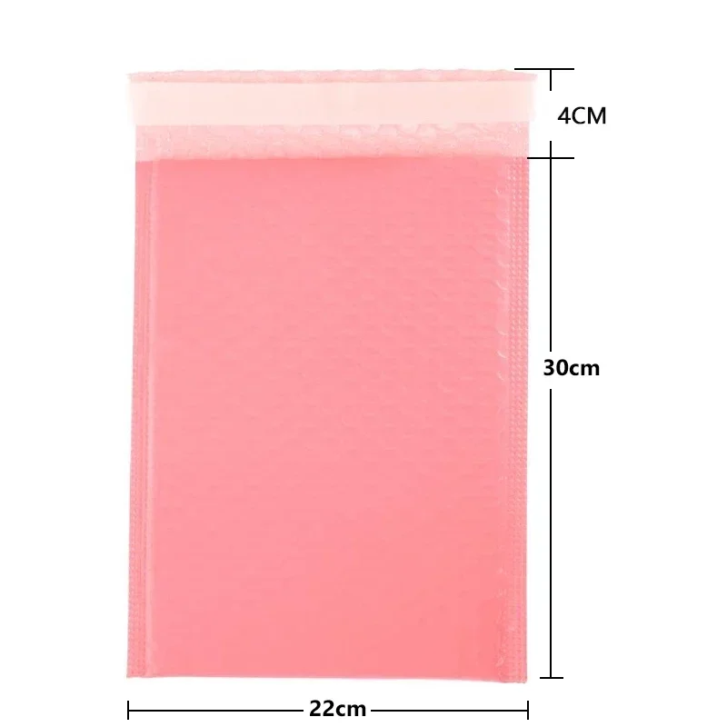 20 Stuks Roze Bubble Mailers Poly Bubble Mailer Zelfzegel Gewatteerde Enveloppen Cadeau Zak Verpakking Envelop Zakken Verzending Groot Formaat