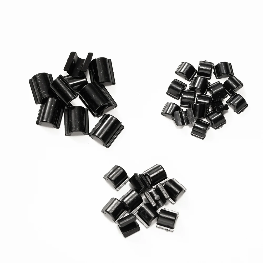 100pcs C-Shaped Rubber Band Base Hair Ring Paste Buckle Connector For DIY Handmade Elastic Jewelry Making Accessories Supplies