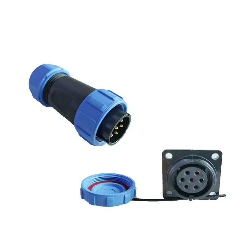 for Series IP68 Waterproof Circular Aviation Connector Male Female Threaded 2-12 Pin 380V Power Cord Connector