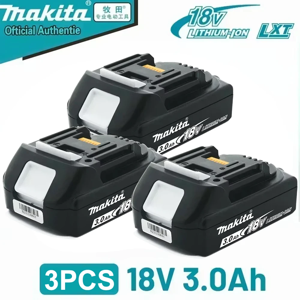 

Оригинальный литиевый аккумулятор Makita 3Ач/18В 3.0Ач BL1830B BL1850B BL1850 BL1840 BL1860 BL1815, замена, 3000 мАч