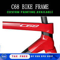 2025 C68 Disc Carbon Frame Road Bicycle Frameset T1100 V4rs Frames Disc Brake Ultralight Racing Bike Frame