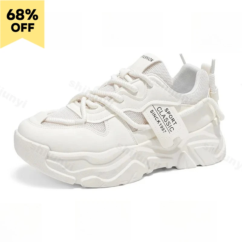 

Мужские кроссовки на платформе 2026: Новинка осени, нескользящие, трендовые, вулканизированные, для активного отдыха, комфортные, увеличивающие рост, дышащие, для бега