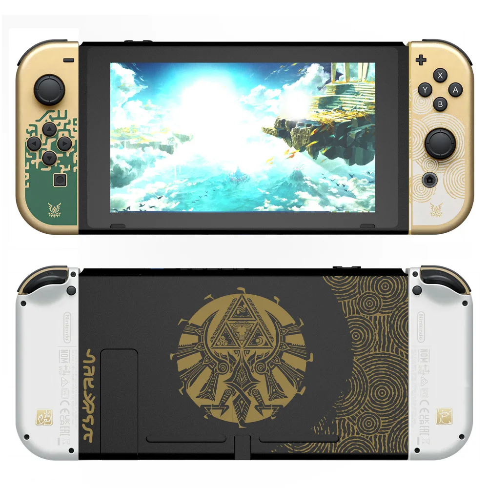 Replacement Housing Shell for Nintendo Switch for Zelda Tears of The Kingdom Limited Edition Case Back Cover DIY Repair Parts