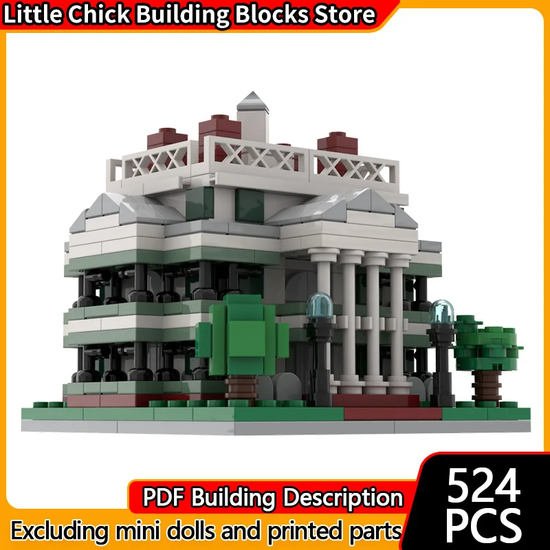 

Модель города, вид на улицу, MOC, строительные кирпичи, винтажная сцена в усадки, модульные технологии, подарки, праздник, сборка, детские игрушки, костюм