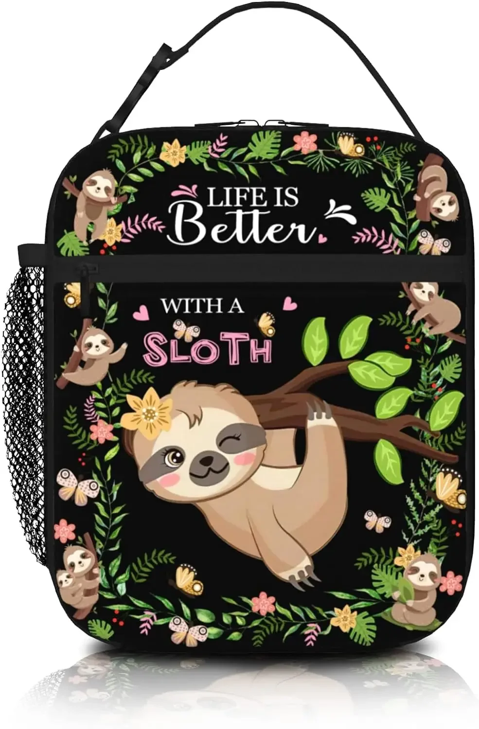 Video Game Lunch Box Gamepad Insulated Lunch Bag Reusable Cool Gamer Slogan Game Theme Lunch Box With Adjustable Shoulder Strap,
