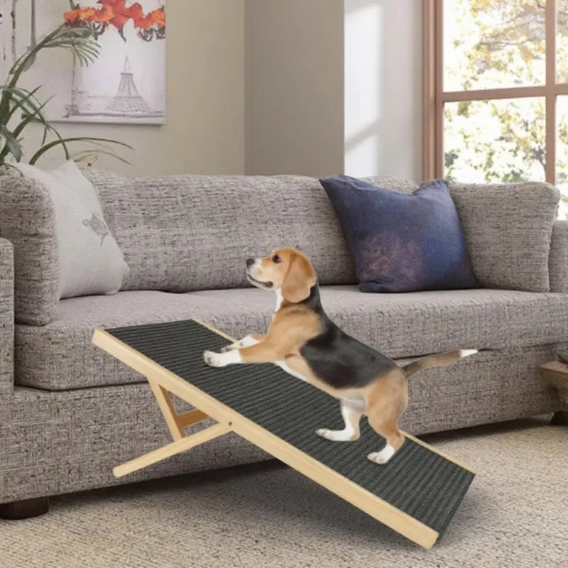 Dog Ramp Car Folding Portable Pet Ramp Loadable on Boat Puppy Step Adjustable Dog