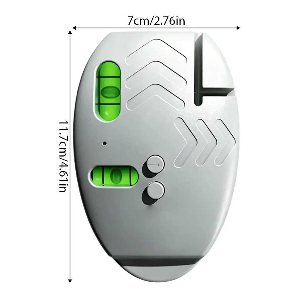 1/2 Stück hochpräzises Rot-Grün-Laser-Nivelliergerät, Mini-Winkelmesser, wiederaufladbar, Boden-Nivelliergerät, hochintensives Licht, Werkzeuge – Detail 16