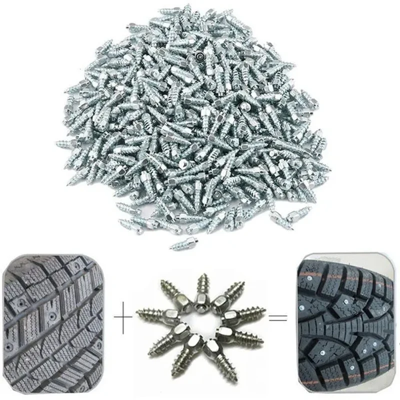 10/20Pcs Univesal Car Winter Anti-Slip Screws Nails Tools  Auto Motorcycle Bike Shoe Anti Skid Snow Spikes Studs Screws