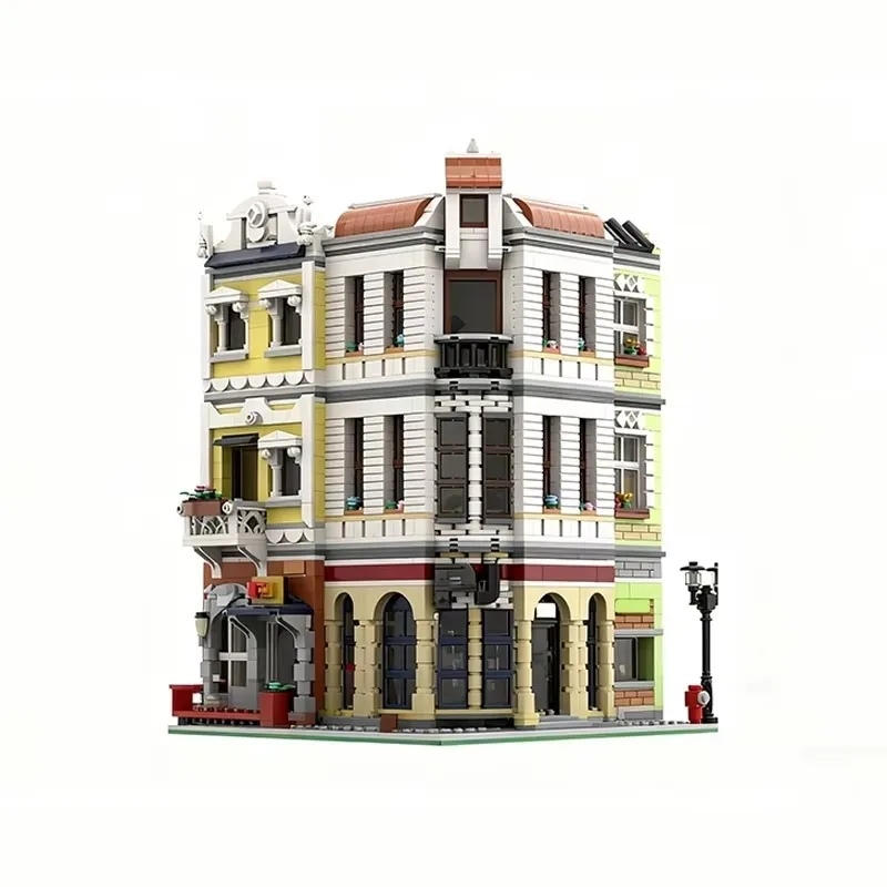 3116pcs MOC Post Office On The Corner Modular Buildings Model Building Blocks Christmas Gifts Toys Construction Craft Brick