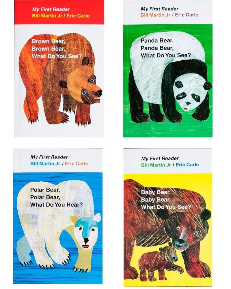 urso de eric carle meu primeiro leitor urso pardo o que voce ve 1pc criancas ingles leitura livro 01