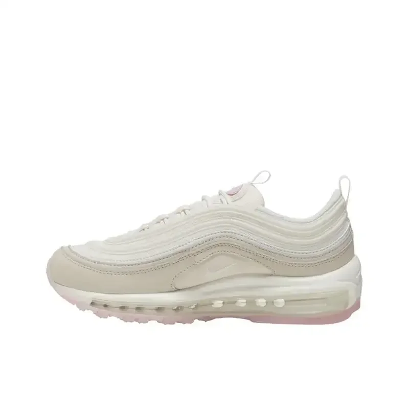 Nike Air Max 97 Women'sAir Cushion Full Hand Snug Ventilate Wear-Resisting Retro Running Shoes Pink