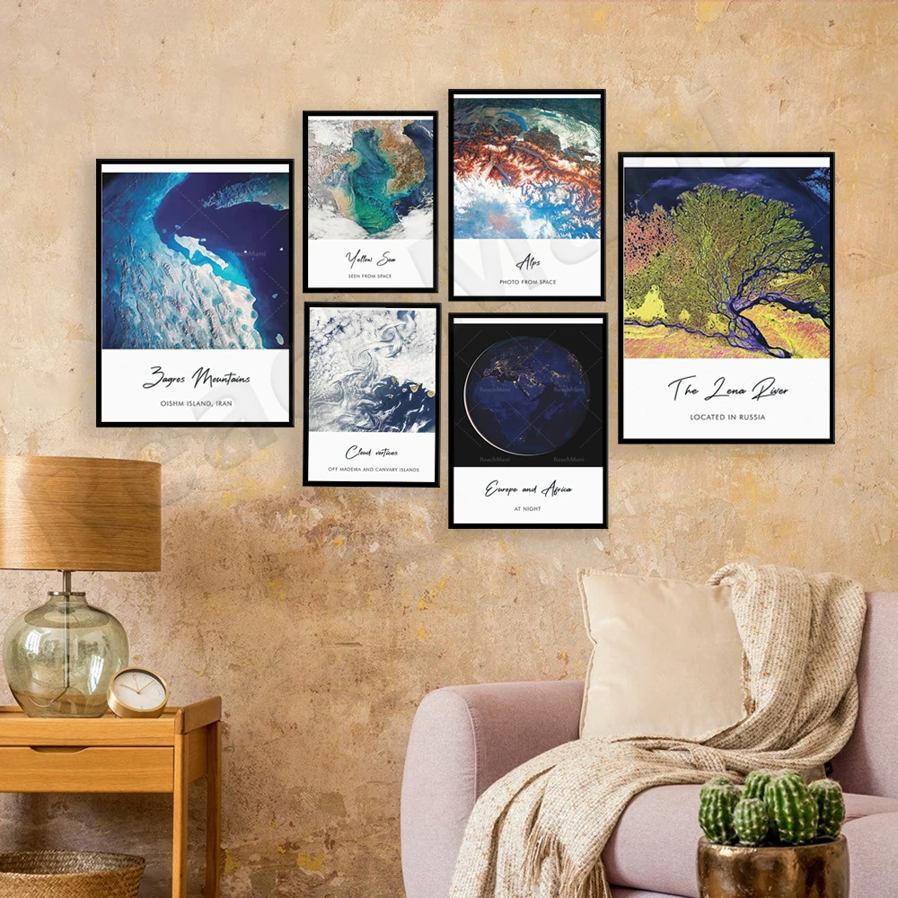 

Greenland Coast, Mississippi River, Madila Islands and Golden Skin Islands, Oman, Zagros Mountains, Galaxy Space Galaxy Poster