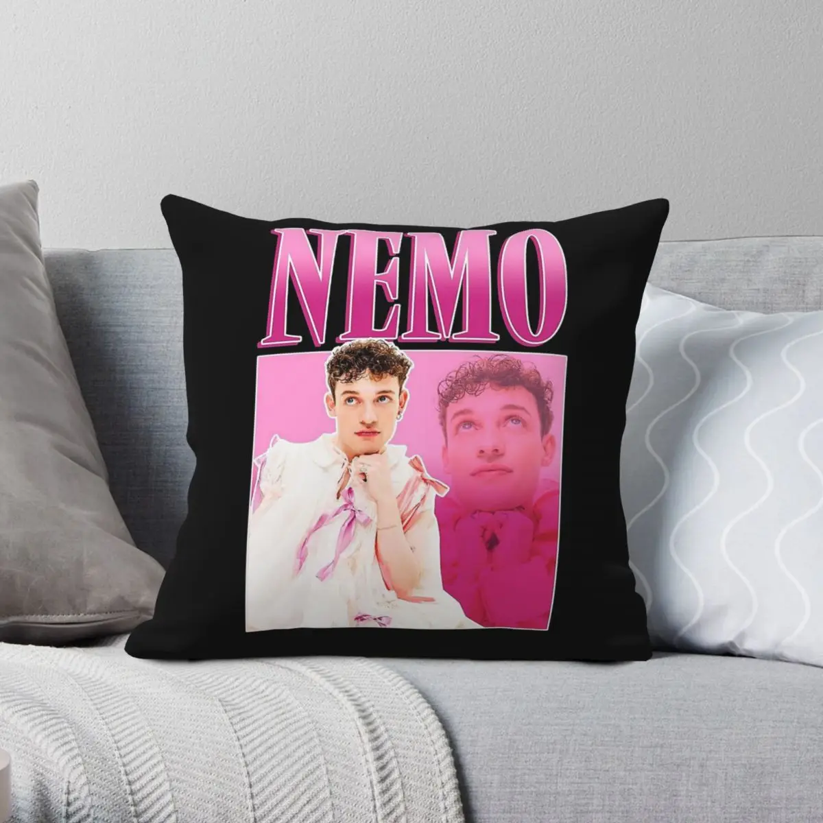 نيمو كود يوروفيجن سويسرا المخدة البوليستر الكتان المخملية المطبوعة البريدي كسوة وسائد للزينة غطاء وسادة المنزل #1