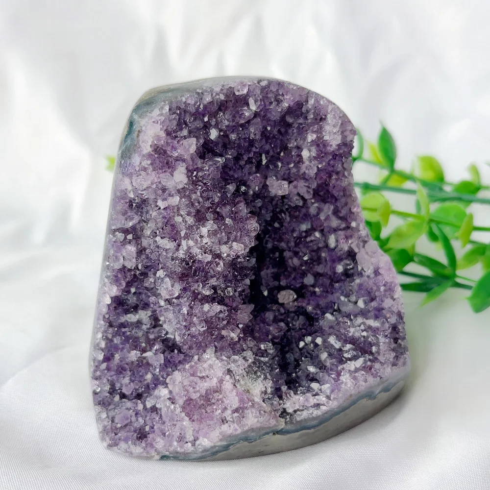 490g Amethyst Crystal Purple Cluster Natural Quartz Druse Special Gemstone Vug Home One Image One Object Decoration
