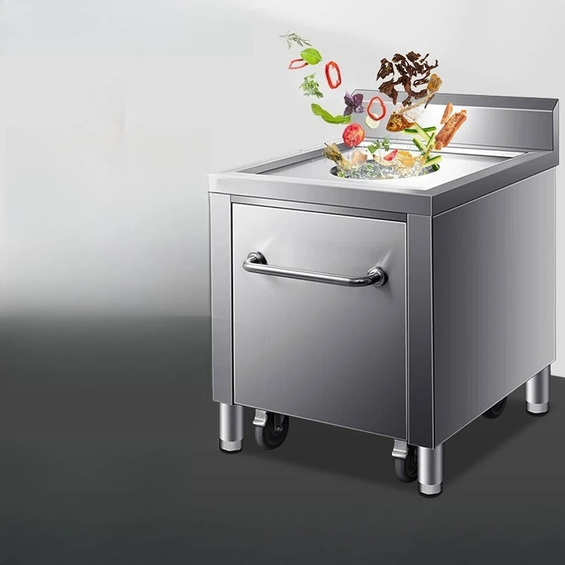 Collezione di rifiuti per auto residui in acciaio inossidabile, tavolo da pranzo, piatto da pranzo, stoviglie per auto, pattumiera