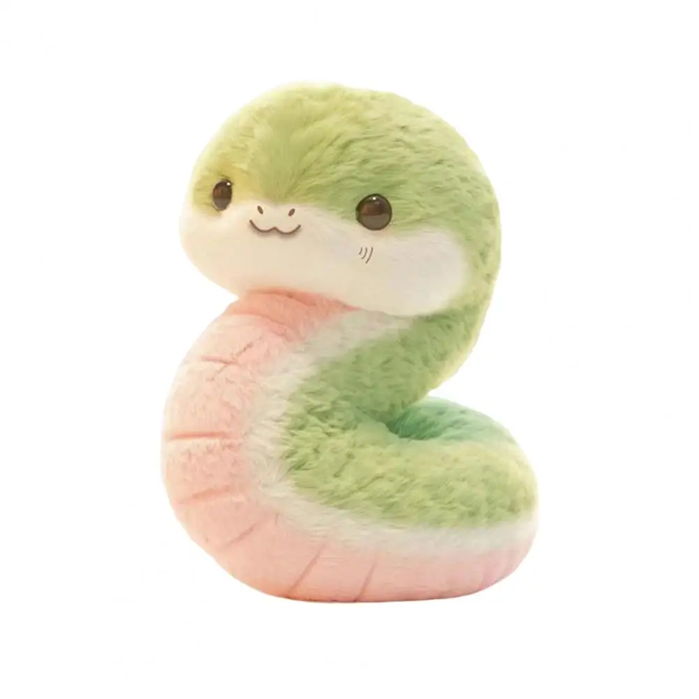 Zodiac Snake Stuffed Soft Cuddly Snake Plush Toy Zodiac Snake Theme Gift for Kids Adults Cute Little Stuffed Animal Doll 25 Cm