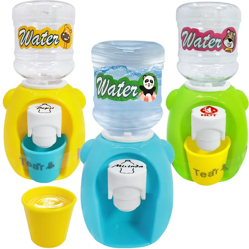 Mini distributeur d'eau pour enfants, maison de jeu pour petite fille, jouet de cuisine simulé avec sortie d'eau, distributeur de clics amusant pour bébés