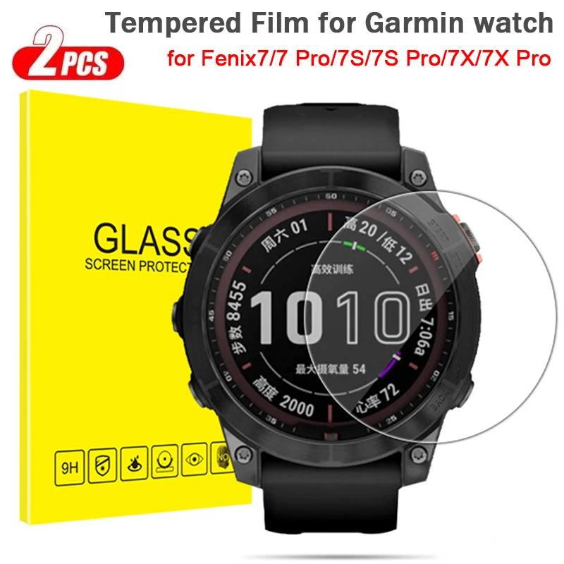 Tempered Glass Film For Garmin watch Fenix  7 7S 7X 6 6S 6X Pro Sapphire HD Screen Protector Cover Glass Film for  Fenix 7 7S 7X