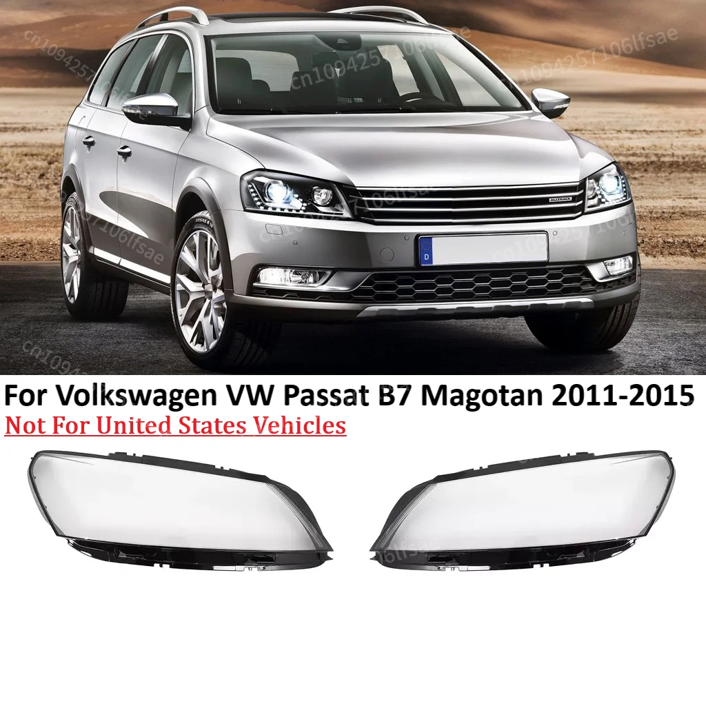 

Left/Right Headlamp Cover For VW Passat B7 Magotan B7L 2011-2015 Headlight Shell Headlamp Lampshade Cover Lens