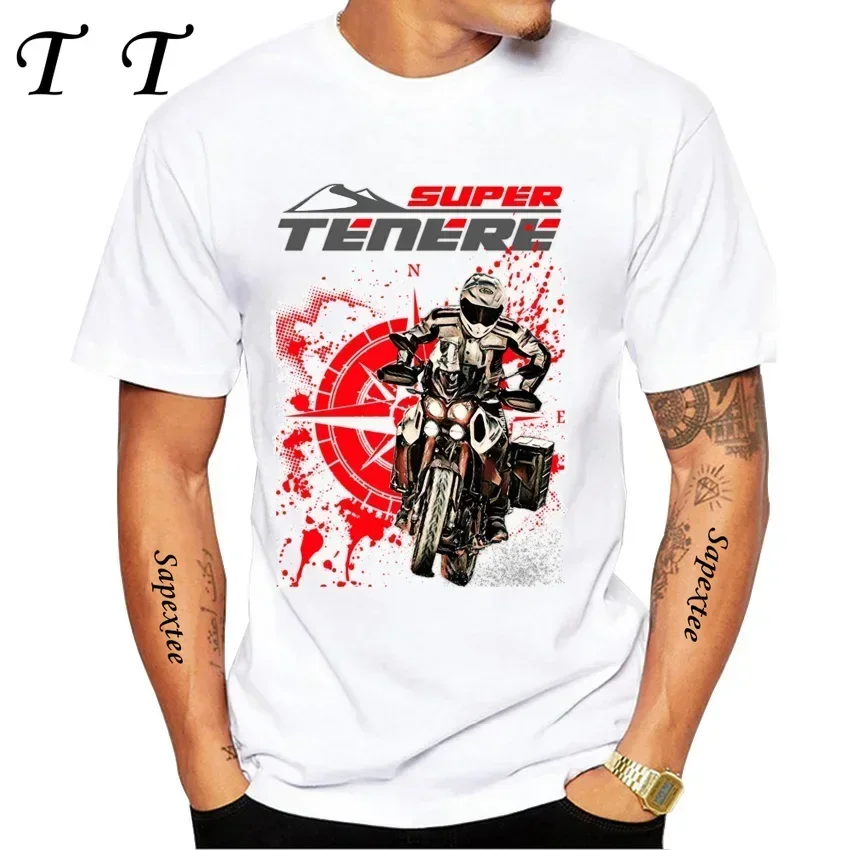 

New 2025 Super Tenere 1200 XT Riding Tshirts Summer Men Short Sleeve Adventure Rider Motorcycle T-Shirt Hip Hop Boy Casual Tees