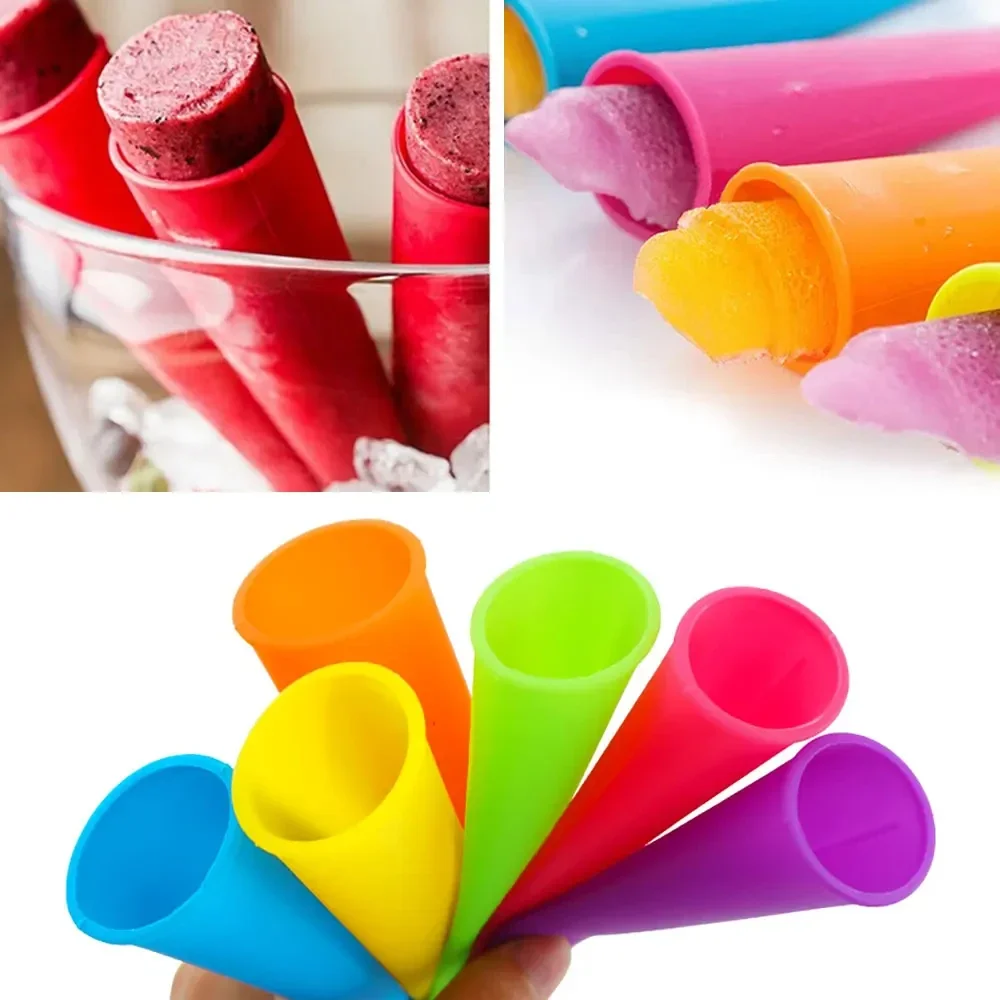 

1pc Summer Popsicle Maker Lolly Mould DIY Food-Grade Silicone Ice Cream Mold Ice Lolly Ice Cube Mould Kitchen Gadgets Clear ice