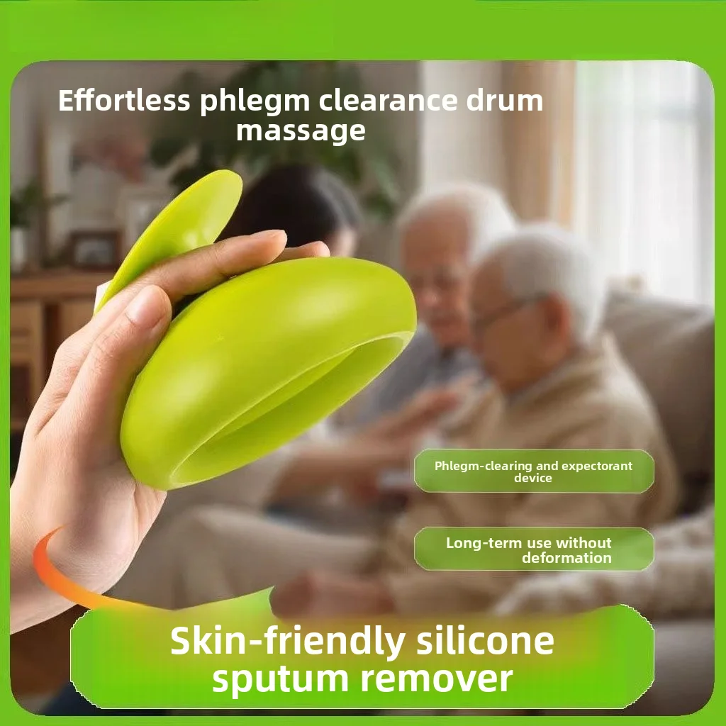 Home Silicone Sputum Remover Cup For Elderly Adults Back Percussion Mucus Drainage Device Drum Pressure Massage Expectorant Tool