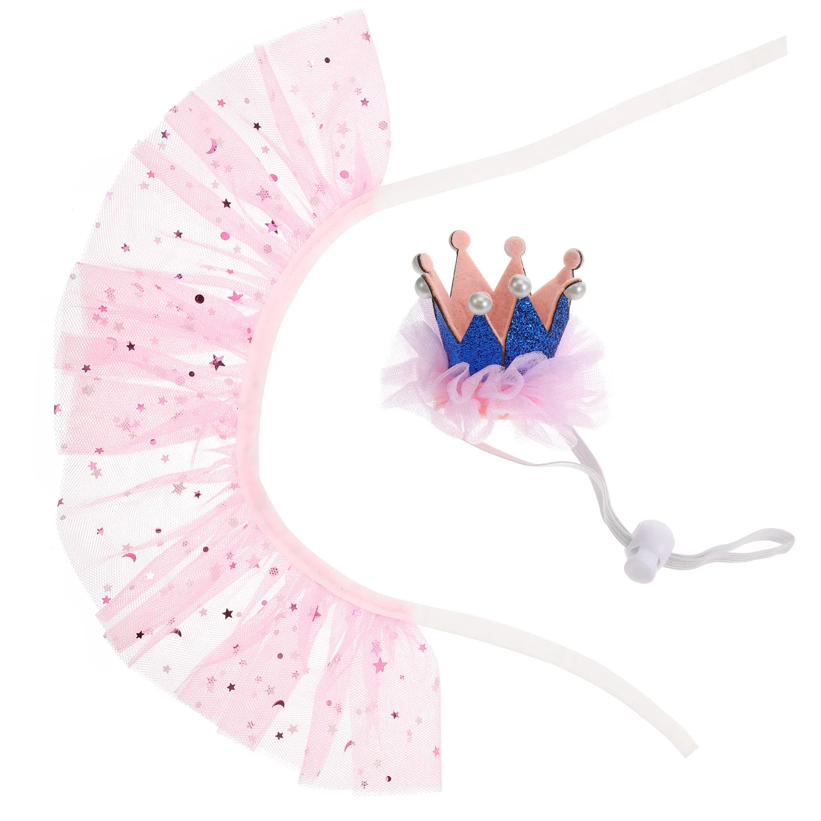 

1 set Flower Lace Collar Hat Set For Cats Adjustable Skin-Friendly Pet Accessory Creative Cat Collar Scarf Kitten Neck Decor Pet