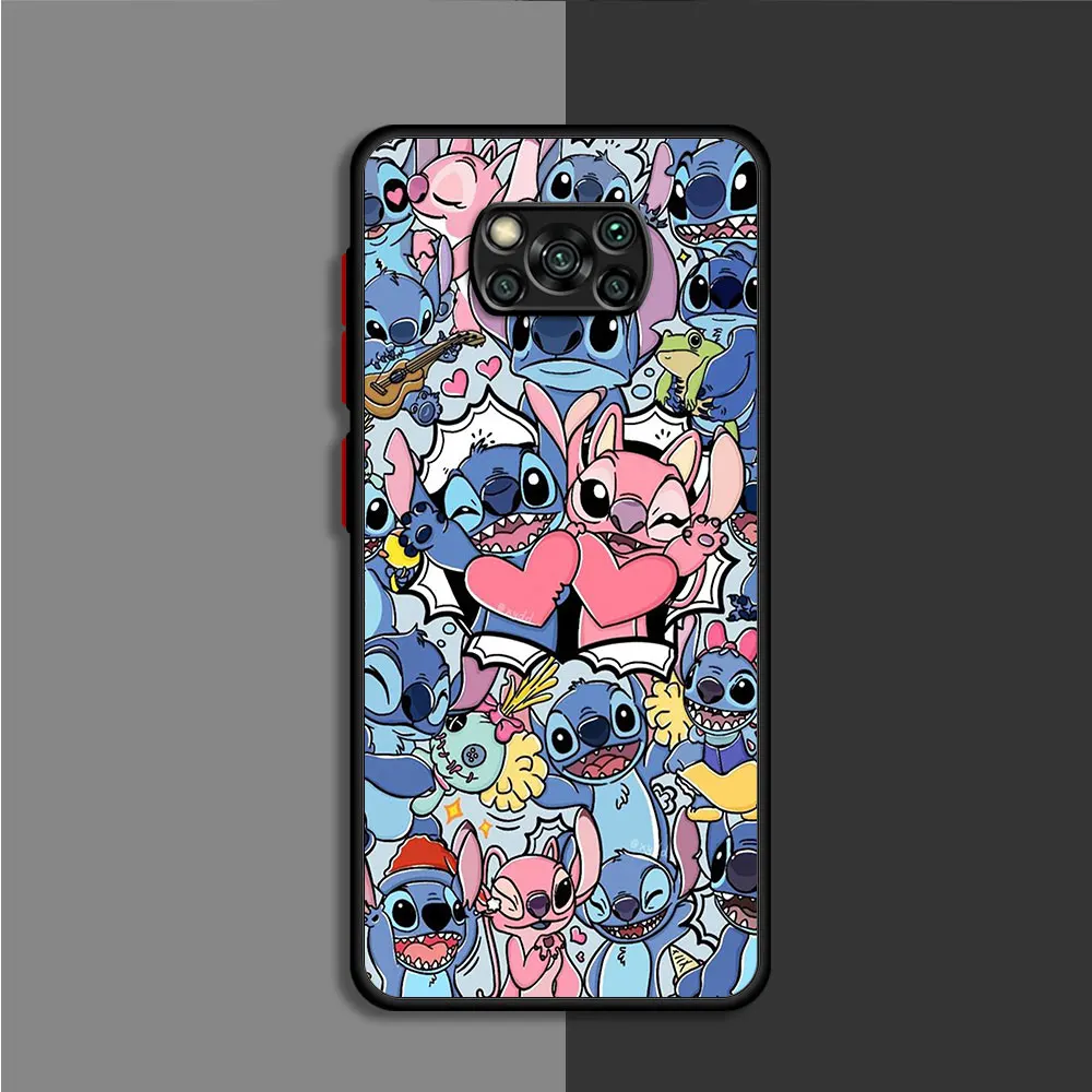 Angie Stitch Case For Xiaoimi Poco X3 NFC 11T Pro 11 Lite X5 X4 12 13 9T 12X F3 M5 C40 C50 C51 Funda Back Phone Cover