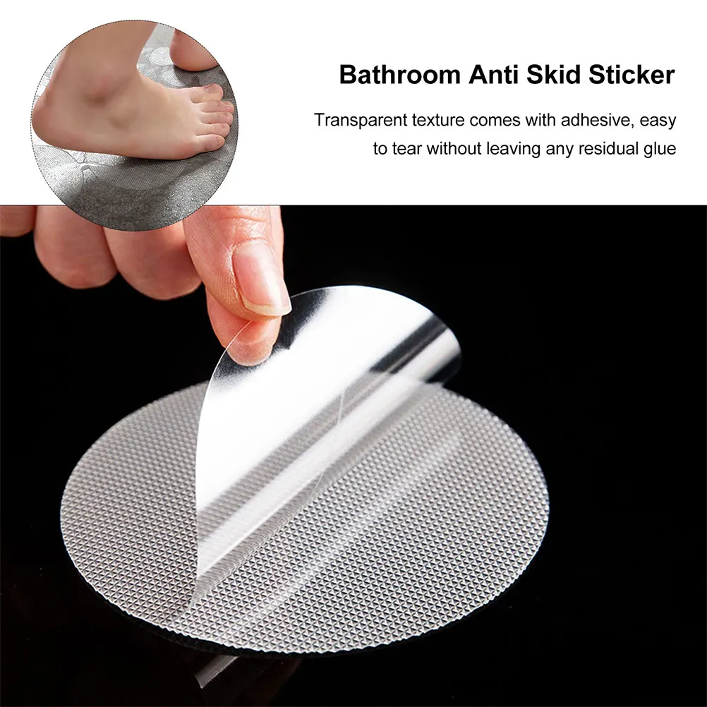 

22Pcs Self-Adhesive Anti-Slip Stickers Transparent Non-Skid Tape for Bathroom Shower Pool Stairs Floor Bathroom Supplies