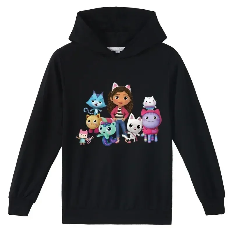 Gabbys Doll House Hoodie Children Spring Autumn New Kids Long Sleeve Coats Boys  Gabbys Cats Sweatshirt Girls Casual Clothes image 2