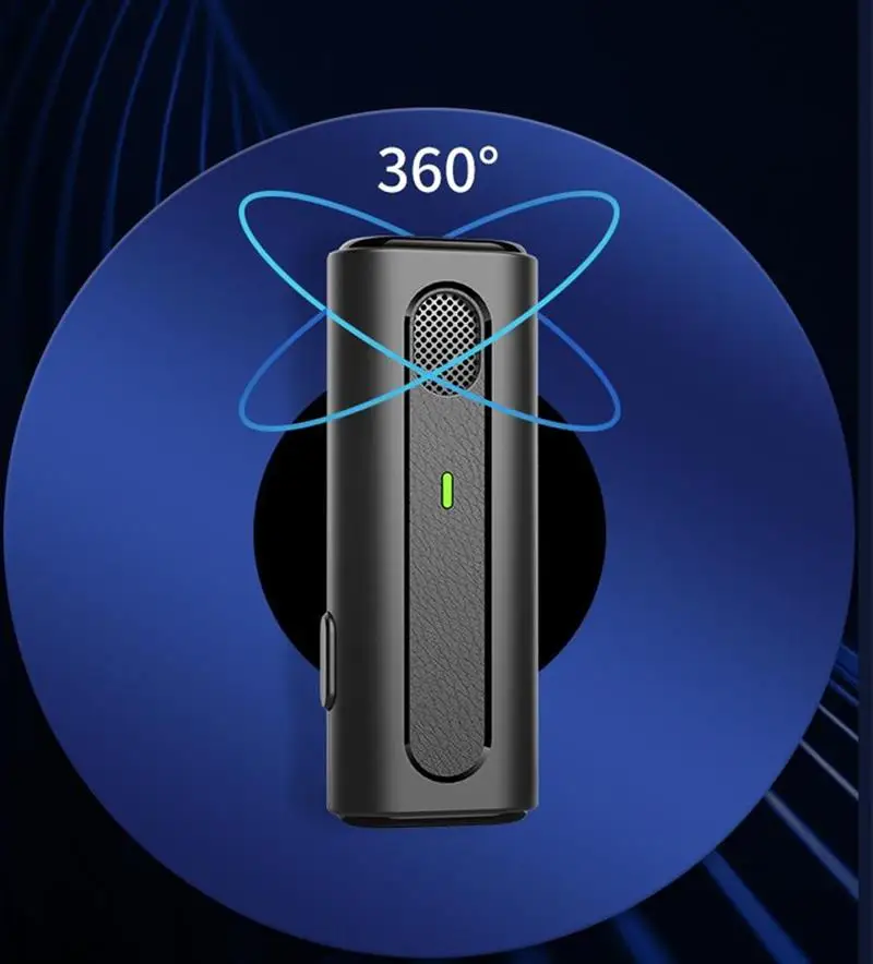 K91 Mini Wireless Lavalier Mic Portable Noise Reducition Audio Recording Microphone For IPhone Android With Charging Box