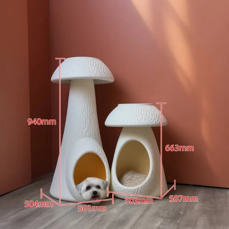 Mushroom Shaped Cat House Modern Luxury Pet Furniture OEM/ODM Cat Beds