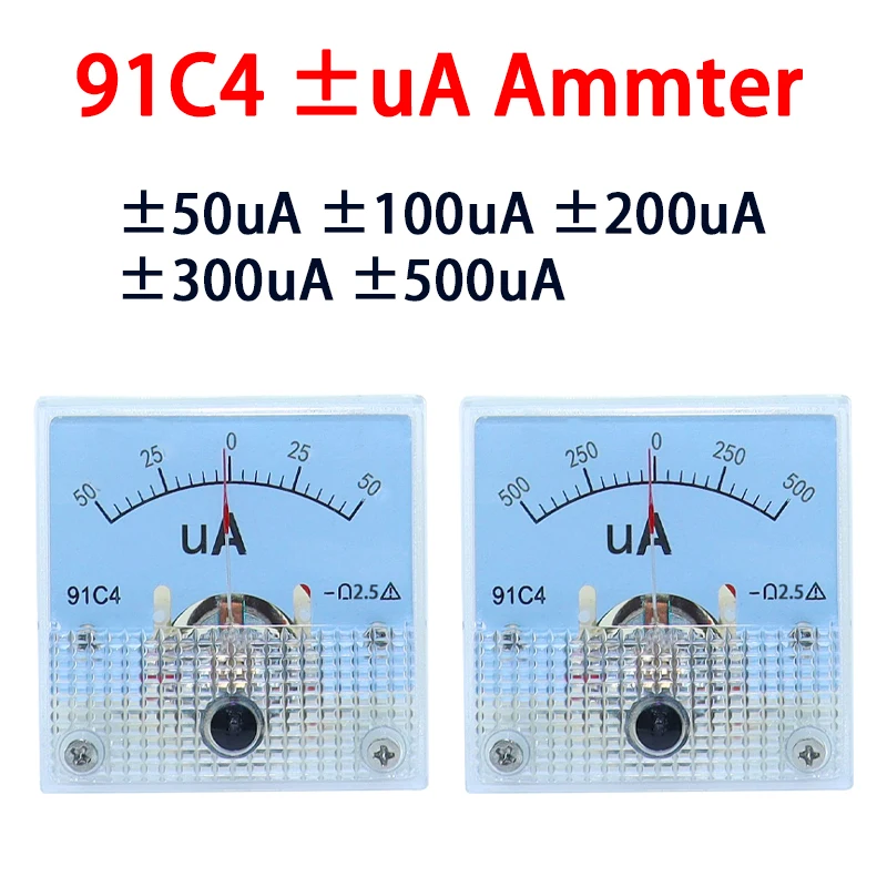 91C4-UA amperometro tipo puntatore DC 50A -0 - 50A 100A -0 - 100A 200A -0 - 200A 300A -0 - 300A tavolo piastra meccanica analogica