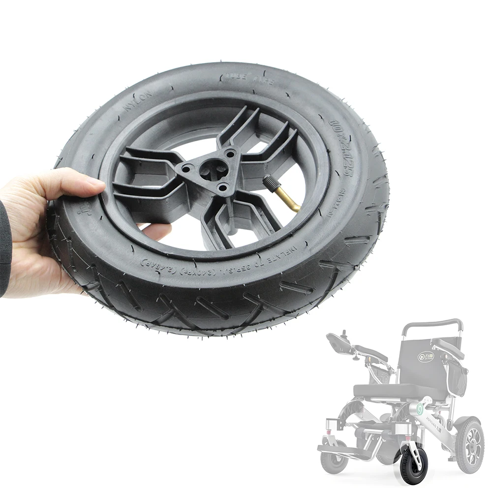 

Elderly electric wheelchair scooter 10x2.125 inch front wheel pneumatic tire inner tube hub