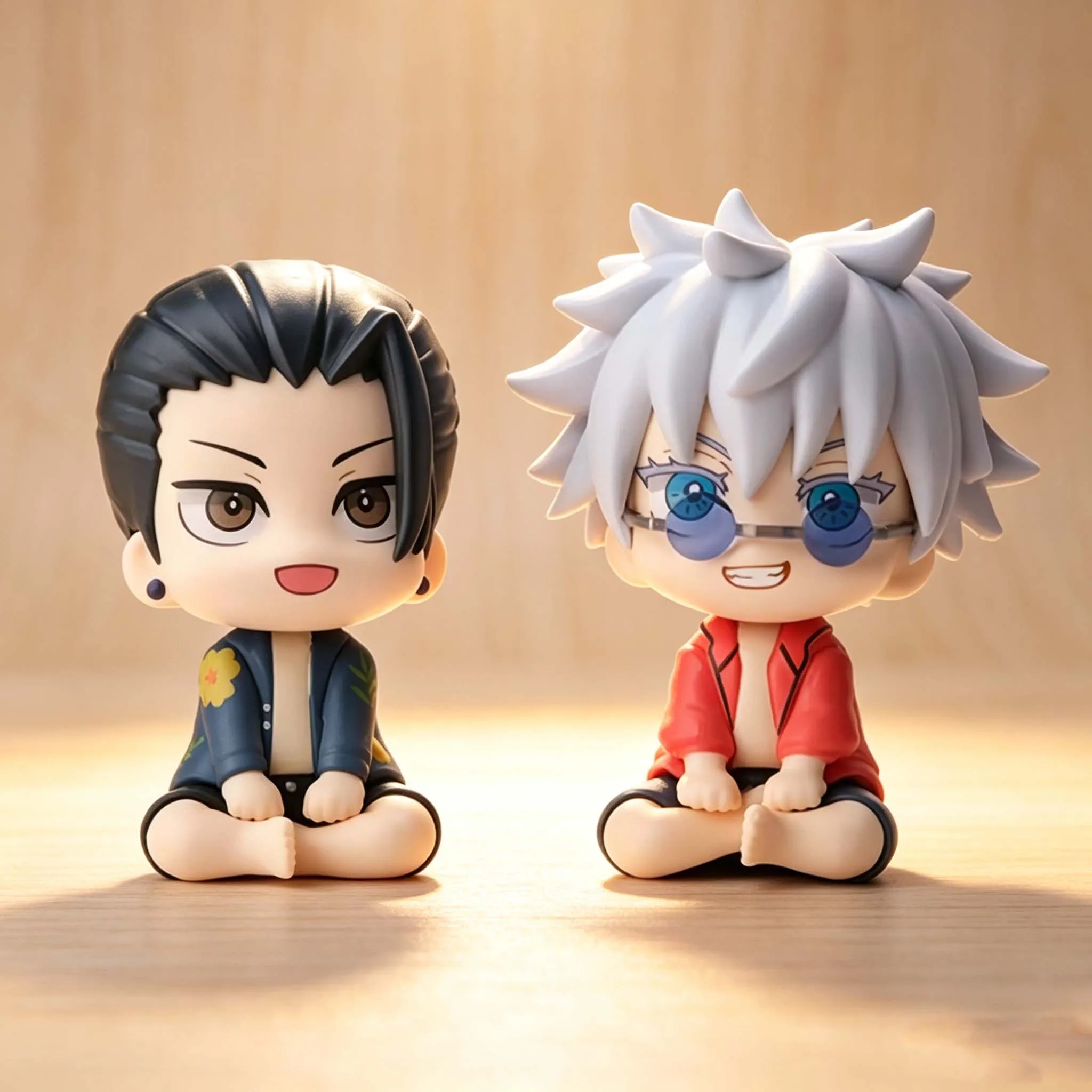 10CM Anime JJK Figure Summer Gojo Satoru Action Figures PVC Mini Edition Models Geto Suguru Figurine JJK Beach casual wear Gifts
