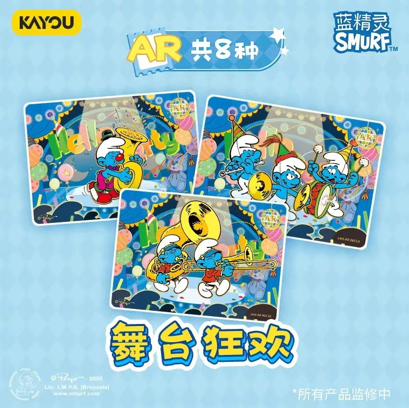 KAYOU Smurfs Adventure Pack Smurfs merveilleux carte de Collection de voyage véritable XR carte en édition limitée Anime périphérique cadeau