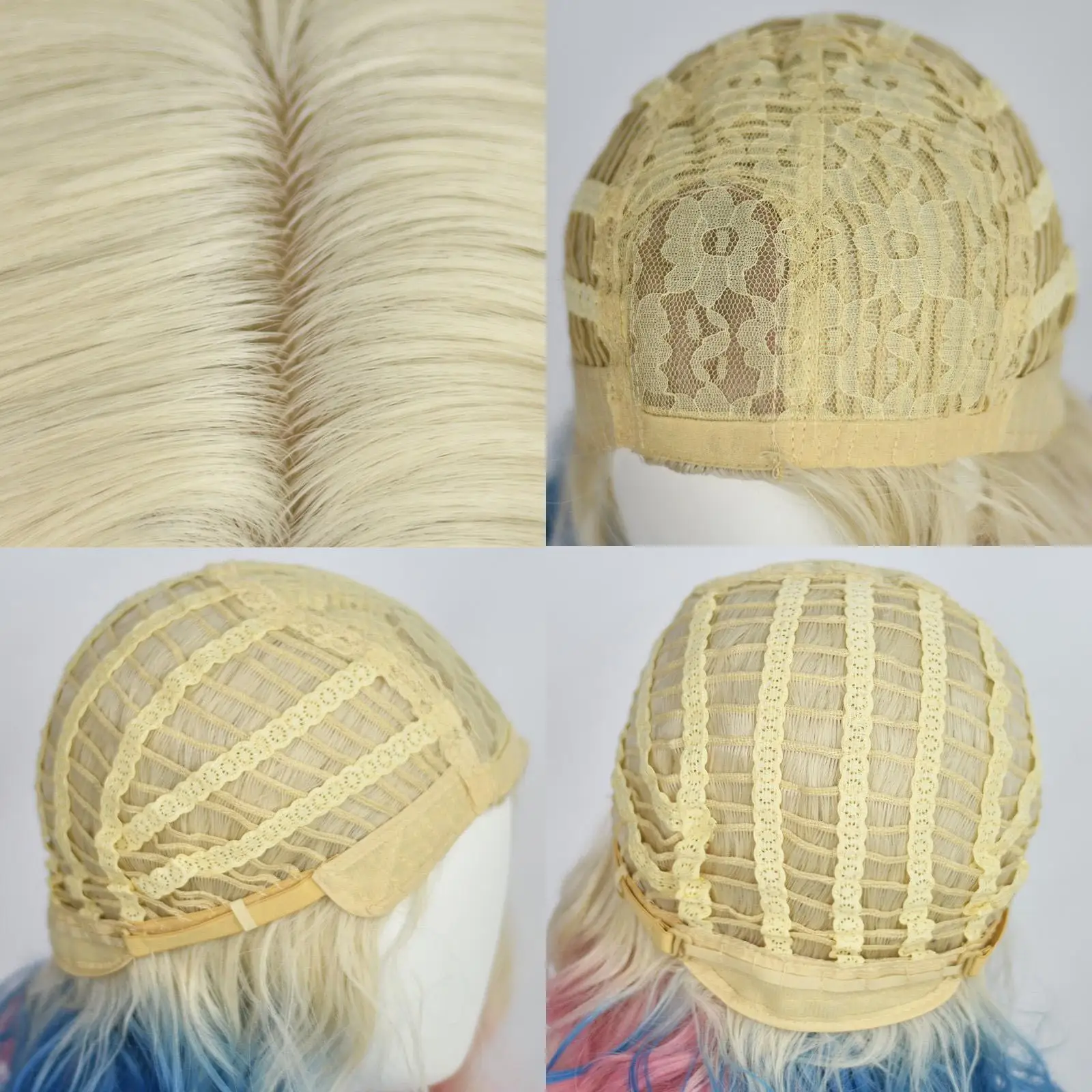 Peluca Bob corta ondulada para mujer, cabello sintético resistente al calor para Cosplay de Anime