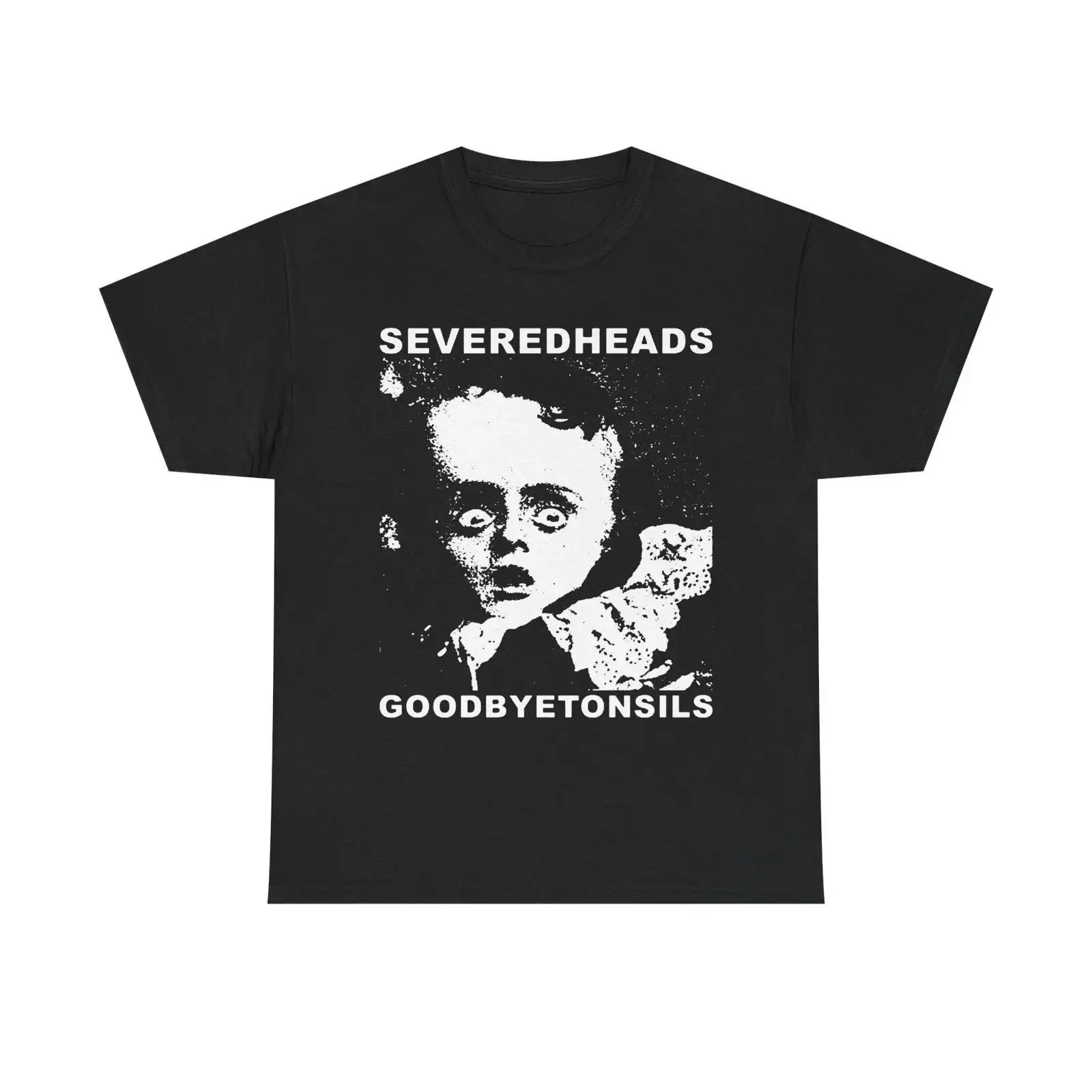 Severed Heads Goodbye Tonsils Electronic Music Rock Heavy Cotton T Shirt vintage Washed Breathable Soft Stylish