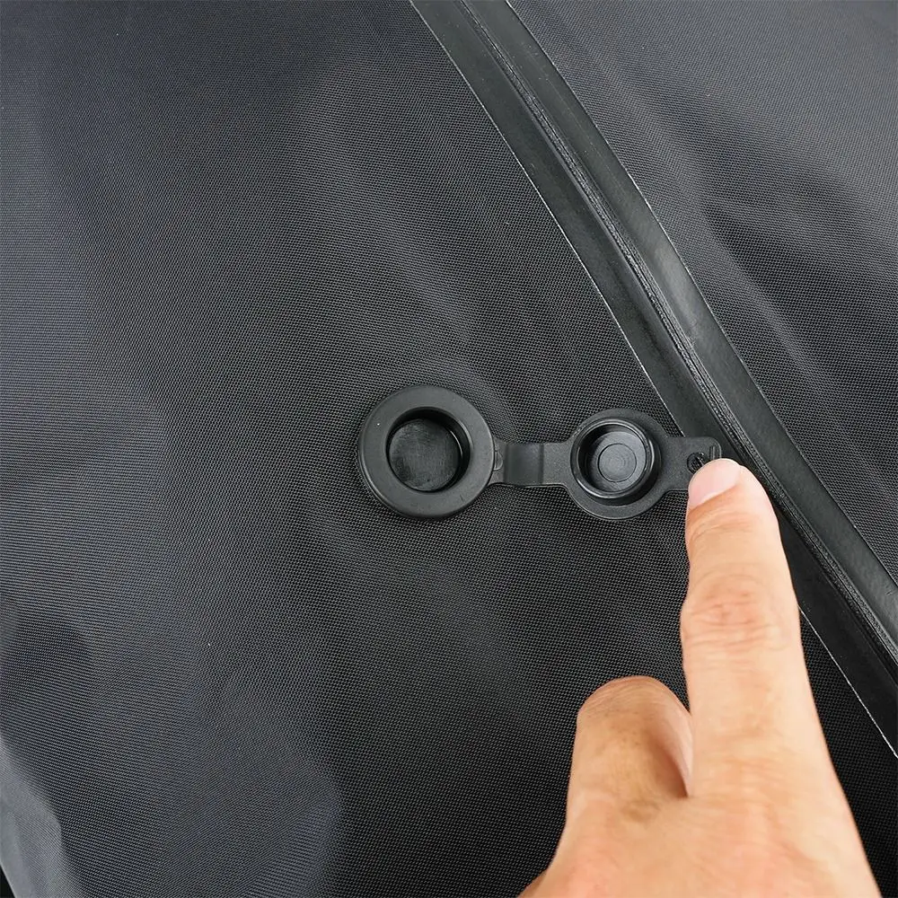 أكياس مكنسة قابلة لإعادة الاستخدام للسفر قابلة للطي مقاوم للماء حقيبة ضغط فراغ توفير المساحة الغبار الأمتعة حقيبة تخزين فراغ #1