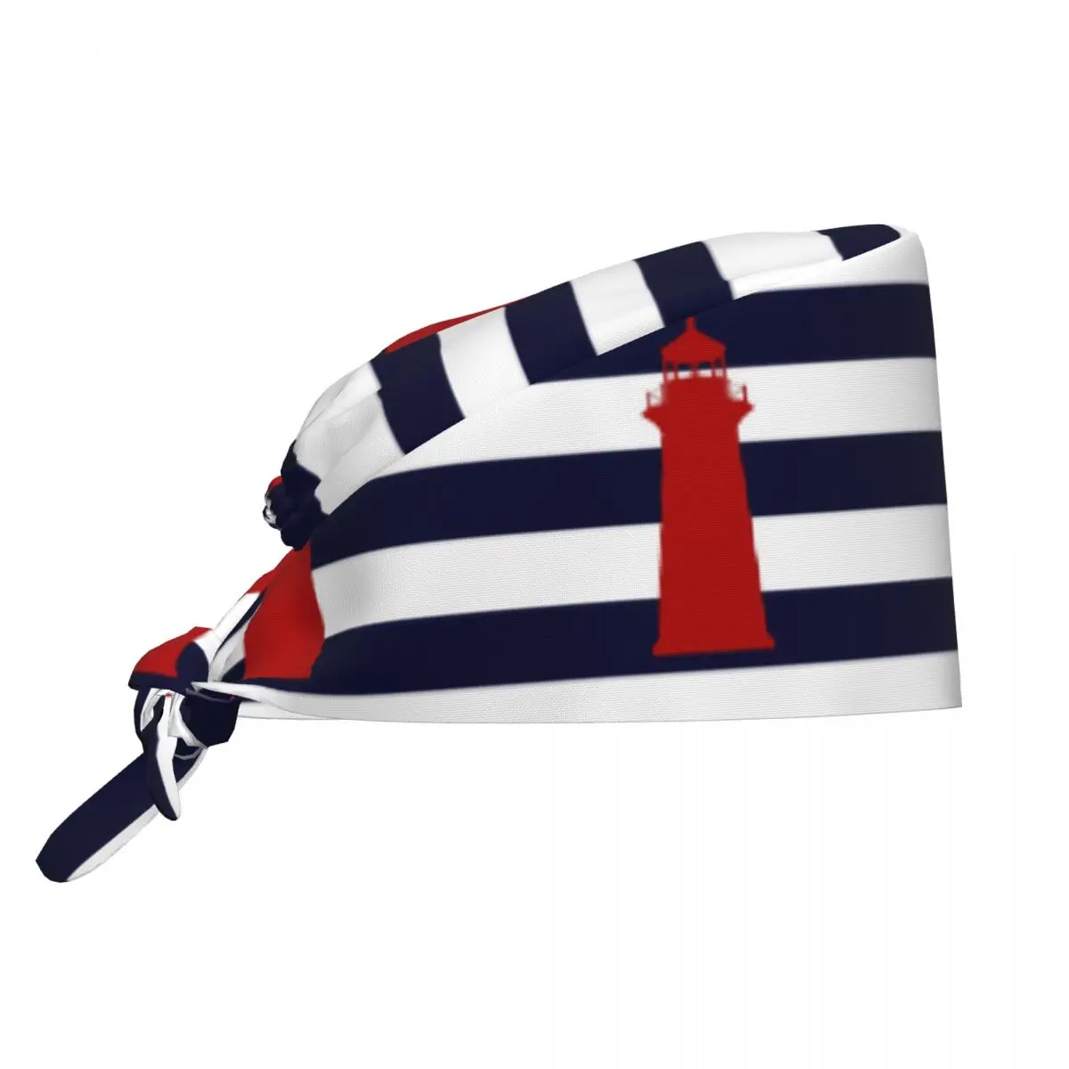 Nordic Geometric Nautical Anchor Scrub Cap Marine Navy Lab Surgeon Surgical Cap for Men Women Nurse Dentist Spa Work Caps Hat