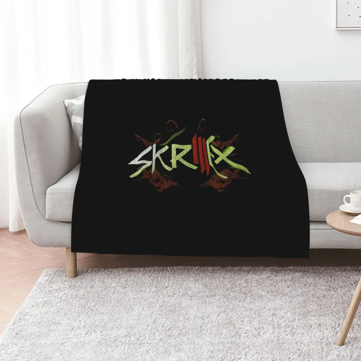 

skrillex edm Throw Blanket sofa bed halloween blankets and throws Winter beds Blankets